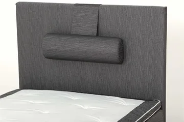 Viken Komplett Sängpaket – Ramsäng 120x200 cm med Sänggavel + Bäddmadrass med Fasthetsgrad Fast - Grå - Möbler - Säng - Enkelsäng