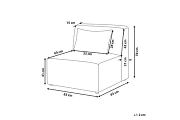 1-sitssektion Lemvig Grön - Grön - Möbler - Soffa - Modulsoffor - Mittmodul