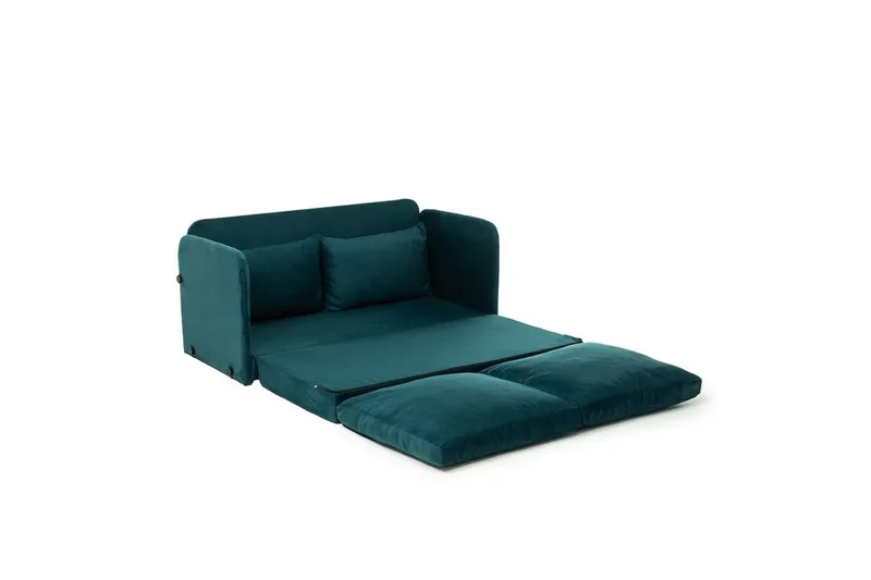 2-sits bäddsoffa Rubby (148 x 70 x 66 cm) Petrolgrön - Petrolgrön - Möbler - Soffa - Bäddsoffa