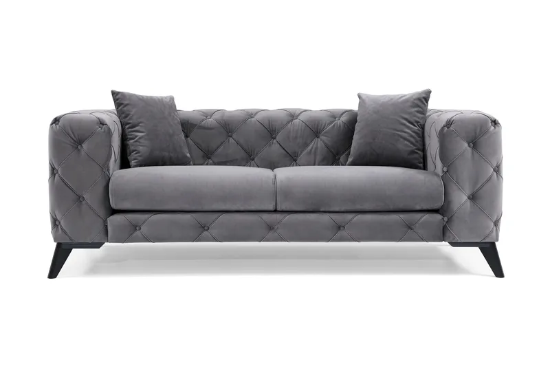 Beachport 2-sits Soffa, Antracit/Svart