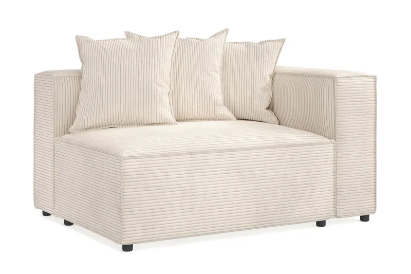 Cubo 2-sits Högermodul i Manchester 120 cm bred - Beige - Möbler - Soffa - Modulsoffor - Övriga moduler till modulsoffa