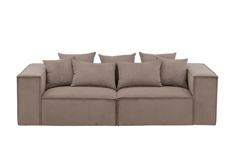 Gillholmen Soffa 2-sits, Svart/Brun