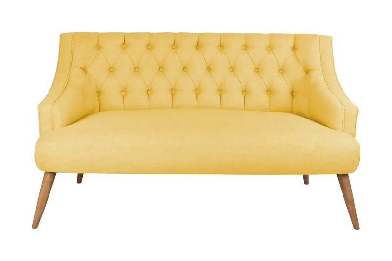 Lamonti 2-sits Soffa, Gul/Natur