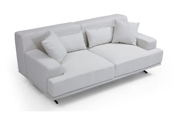 Lums 2-sits Soffa 200 cm i Tyg - Benvit - Möbler - Soffa - 2 sits soffa