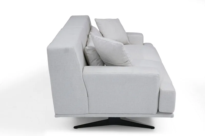 Lums 2-sits Soffa 200 cm i Tyg - Benvit - Möbler - Soffa - 2 sits soffa
