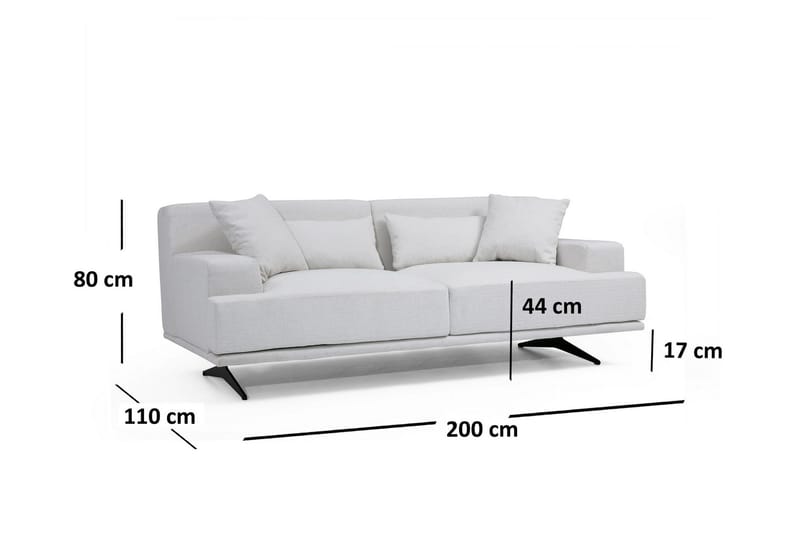Lums 2-Sits Soffa - Beige - Möbler - Soffa - 2 sits soffa