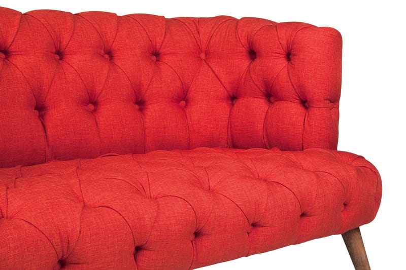 Monroew 2-sits Soffa - Röd/Natur - Möbler - Soffa - 2 sits soffa