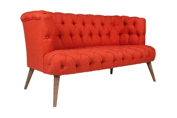 Monroew 2-sits Soffa - Röd/Natur - Möbler - Soffa - 2 sits soffa