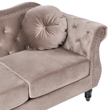 2-sits soffa Skien - Taupe - Möbler - Soffa - 2 sits soffa