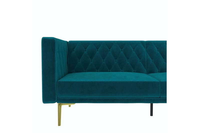 2-sitssoffa Marseille Smaragdgrön - Smaragdgrön - Möbler - Soffa - Sammetssoffa