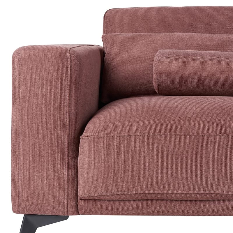 3-sits soffa Ange - Röd, Svart/Polyester - Möbler - Soffa - 3 sits soffa
