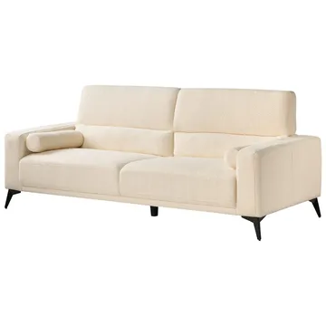 3-sits soffa Ange - Vit, Svart/Bouclé - Möbler - Soffa - 3 sits soffa