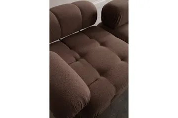 Belgin Bubblig Soffa 3-sits med utfällbara armstöd och ryggstöd - Cappuccino - Möbler - Soffa - Modulsoffor - Komplett modulsoffa