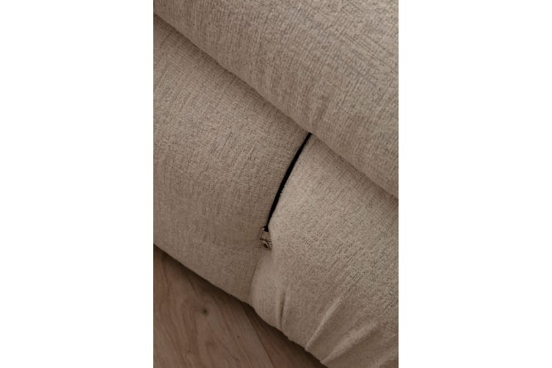 Bubblig Soffa 3-sits Belgin med fasta armstöd och repdetaljer - Ljusbeige - Möbler - Soffa - Modulsoffor - Komplett modulsoffa