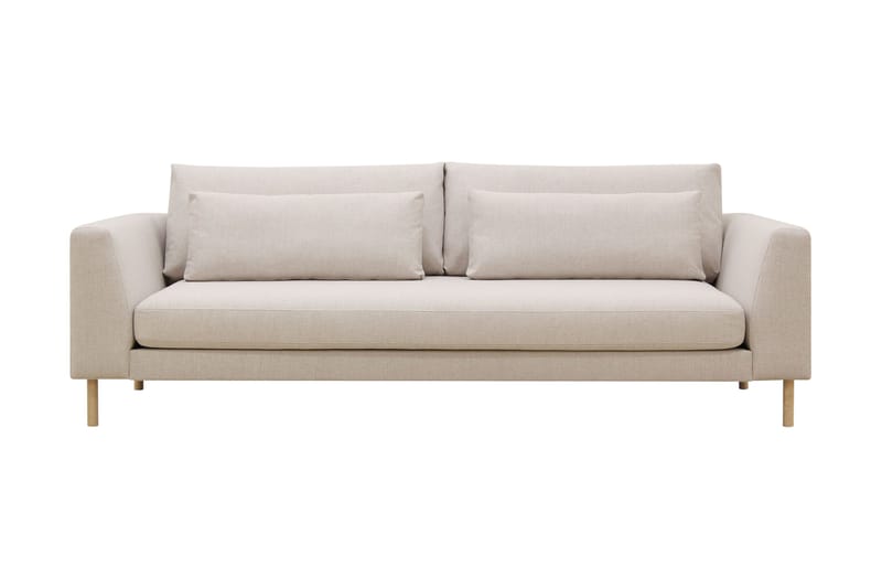 Florenz 3-sits Tygsoffa, Beige