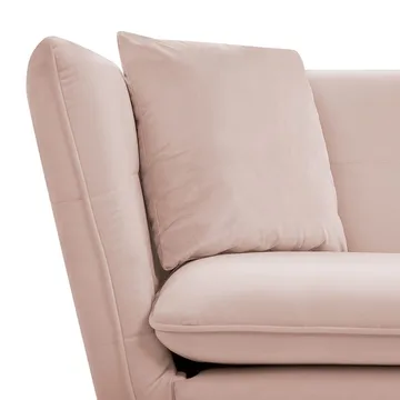 3-sits soffa Frederica - Rosa, guld/Sammet - Möbler - Soffa - Chesterfield soffa