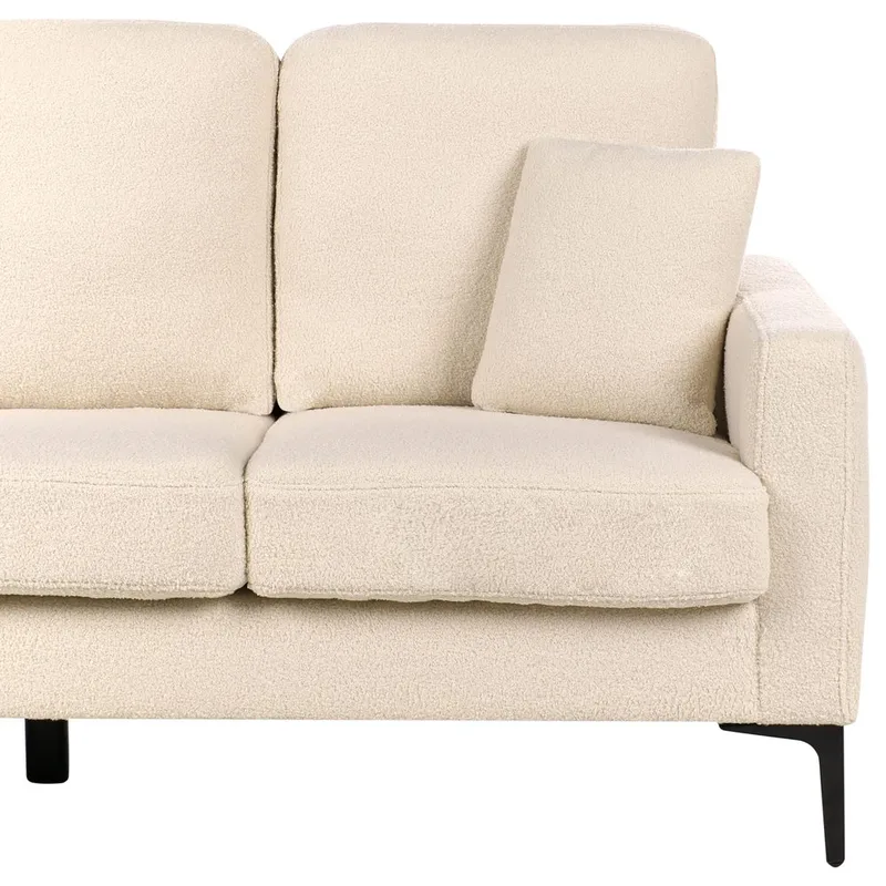 3-sits soffa Gavle - Beige, svart/Bouclé - Möbler - Soffa - 3 sits soffa