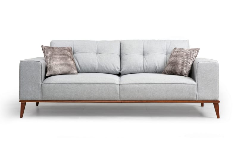Jonnesha 3-Sits Soffa, Grå