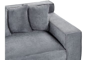 Lahall Manchestersoffa 200 cm - Grå - Möbler - Soffa - 3 sits soffa