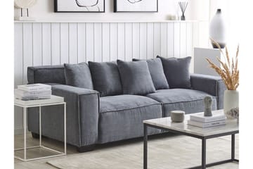 Lahall Manchestersoffa 200 cm - Grå - Möbler - Soffa - 3 sits soffa