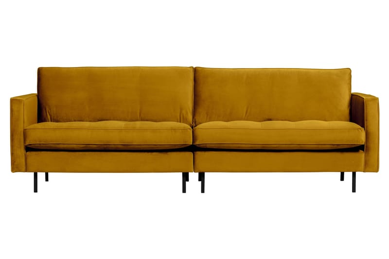 Lissbon 3-sits Sammetssoffa 275 cm, Gul