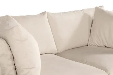Menard 3-sits Djup Manchestersoffa - Beige - Möbler - Soffa - 3 sits soffa