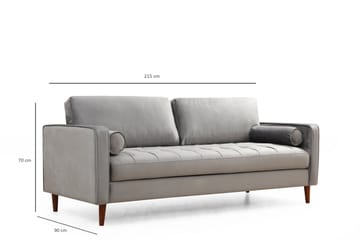 Mirrilnesh Soffa 3-sits - Ljusgrå - Möbler - Soffa - 3 sits soffa