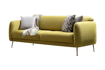 Panchenko 3-Sits Soffa - Gul - Möbler - Soffa - Bäddsoffa - Bäddsoffa 3 sits