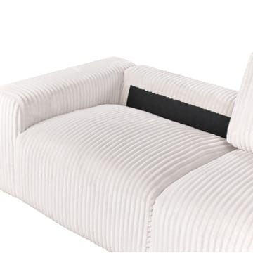 3-sits soffa Sandora - Vit, Svart - Möbler - Soffa - 3 sits soffa