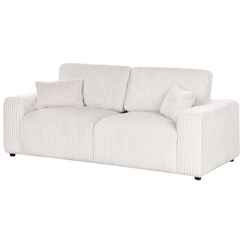 3-sits soffa Sandora - Vit, Svart - Möbler - Soffa - 3 sits soffa