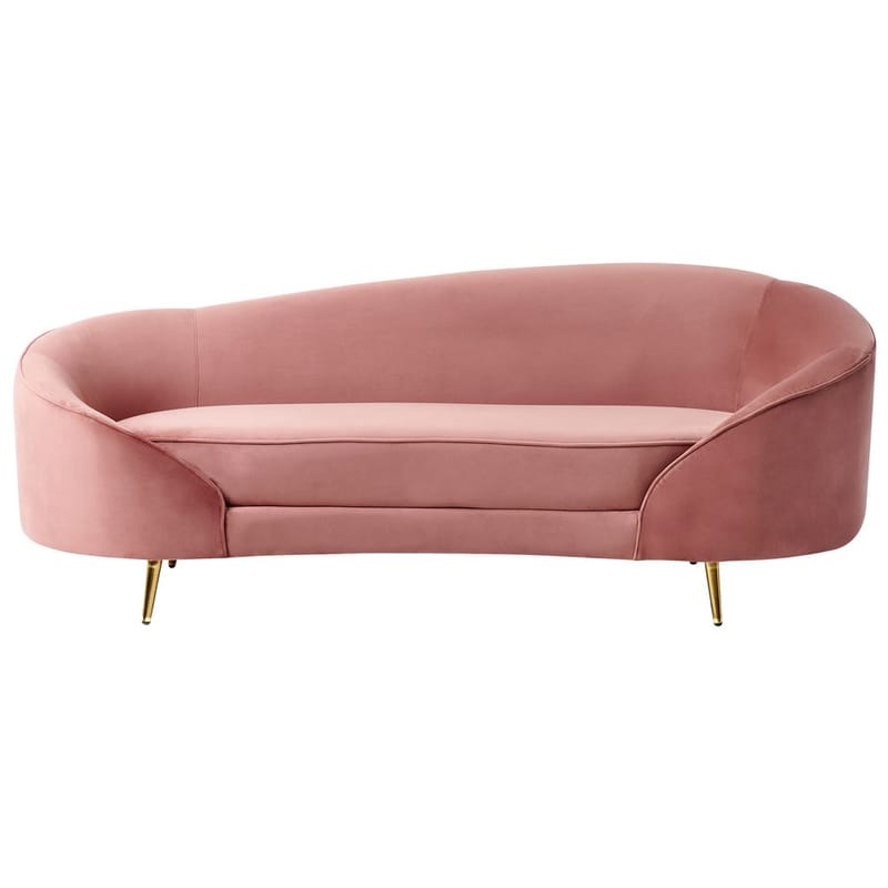 3-sits soffa Savar, Rosa, guld