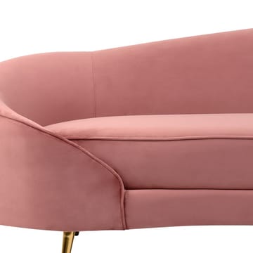 3-sits soffa Savar - Rosa, guld - Möbler - Soffa - Sammetssoffa