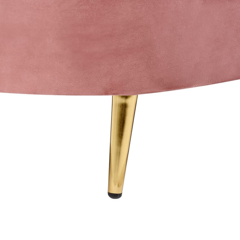 3-sits soffa Savar - Rosa, guld - Möbler - Soffa - Sammetssoffa