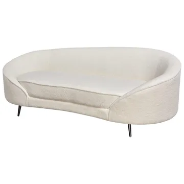 3-sits soffa Savar - Vit, Svart - Möbler - Soffa - 3 sits soffa