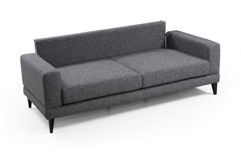 Selder Bäddbar Djup Bäddsoffa i Tyg - Grå - Möbler - Soffa - Bäddsoffa - Bäddsoffa 3 sits