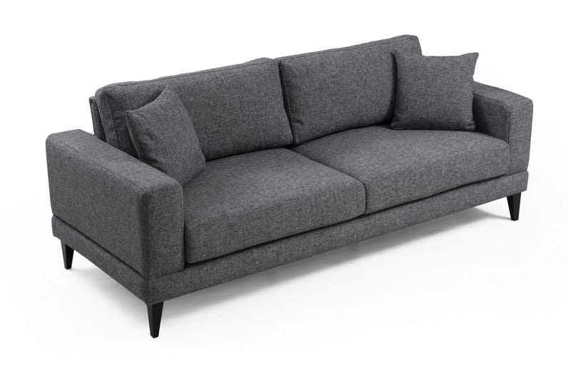 Selder Bäddbar Djup Bäddsoffa i Tyg - Grå - Möbler - Soffa - Bäddsoffa - Bäddsoffa 3 sits