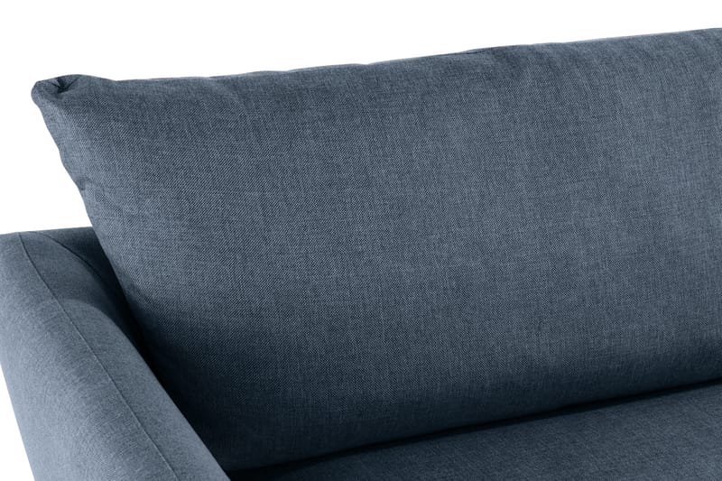 Trend 3-sits Soffa 218 cm med Svängda Armstöd i Tyg - Blå - Möbler - Soffa - 3 sits soffa