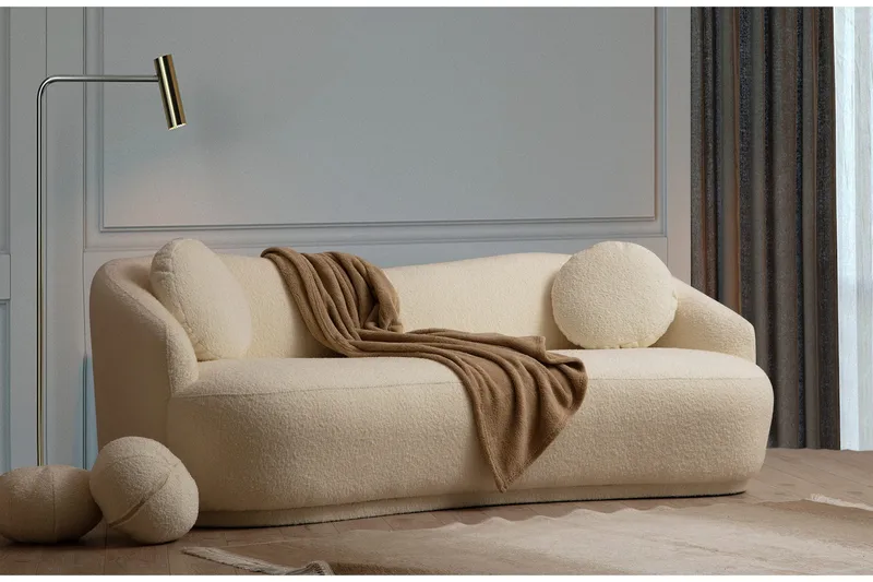 Yarrawonga Soffa 3-sits - Beige|Bouclé - Möbler - Soffa - 3 sits soffa