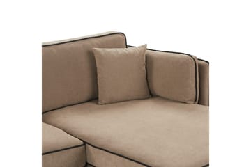 3-sitssoffa Altan Brun, Svart, Vänstervänd - Beige - Möbler - Soffa - Divansoffor & schäslongsoffa