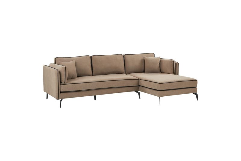 3-sitssoffa Altan Brun, Svart, Vänstervänd - Beige - Möbler - Soffa - Divansoffor & schäslongsoffa