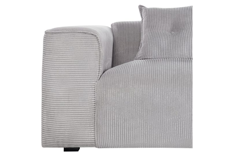 3-sitssoffa Dolva Grå, svart, Vänstervänd - Grå - Möbler - Soffa - Divansoffor & schäslongsoffa
