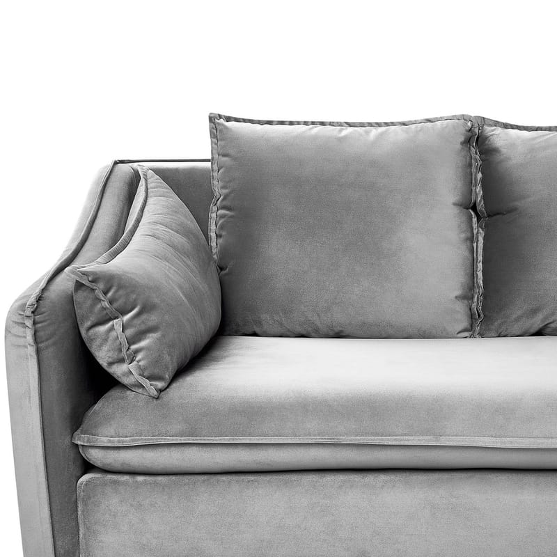 4-sits soffa Aure - Ljusgrå - Möbler - Soffa - Sammetssoffa