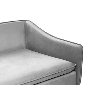 4-sits soffa Aure - Ljusgrå - Möbler - Soffa - Sammetssoffa