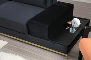 Mezonzo 4-sits Soffa - Svart - Möbler - Soffa - 4 sits soffa