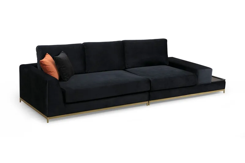 Mezonzo 4-sits Soffa - Svart - Möbler - Soffa - 4 sits soffa