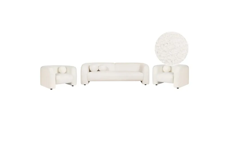 5-sits Soffgrupp Leiren Vit, Vit