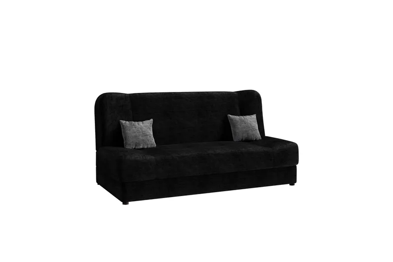 Abron Soffa 3-sits, Svart/Ljusgrå