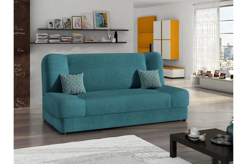 Abron Soffa 3-sits - Turkos - Möbler - Soffa - Bäddsoffa