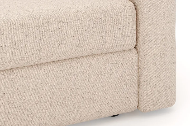 Alnaryd 2-3-sits Bäddsoffa med Fällbart Armst öd - Beige - Möbler - Soffa - Bäddsoffa