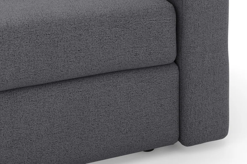 Alnaryd 2-3-sits Bäddsoffa med Fällbart Armstöd - Grå - Möbler - Soffa - Bäddsoffa